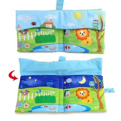 China Eductional Preschool Toys My First Cloth Book Baby Cloth Books Education Toys Activity Early Fold Cloth Book for Toddler for sale