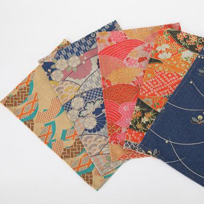 China Sustainable Chinese New Style Red Blue Linen Place Mats for sale