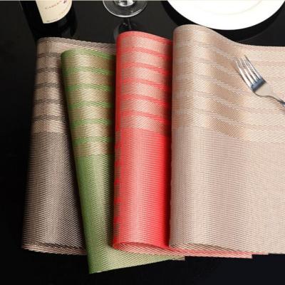 China 2019 Sustainable Most Popular Eco-friendly Dining Mat Set PVC Printing Table Mats Fashion Style Dining Mat for sale