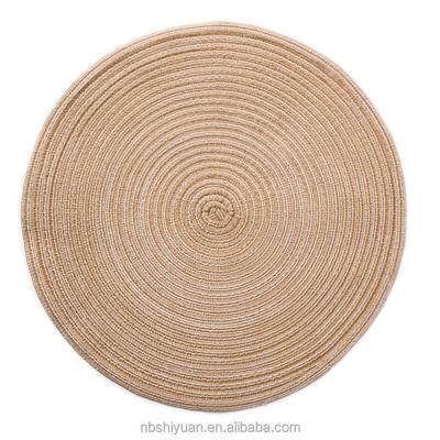 China Sustainable Round Hand - Woven Rattan Place Mat for sale