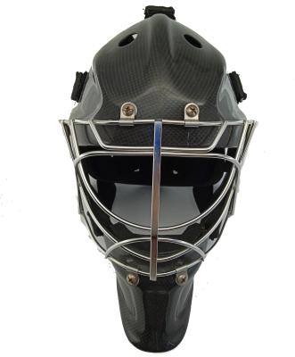 China High End Composites Carbon Fiber CE Certificated Hockey Goalie Helmet for sale