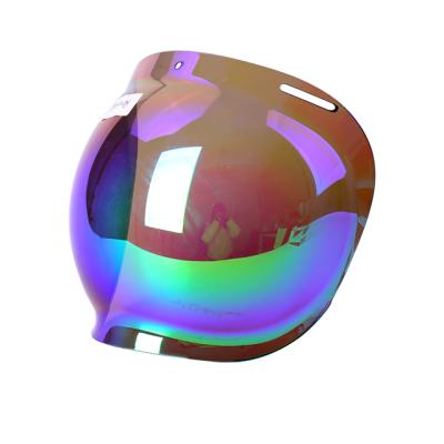 China 2022 New Fashion Anti-scratch Full Face Bubble Shield 3-Snap Motorcycle Helmet Visors or Lenses High Quality Anti-Scratch/Fog Light/Inside Fog Light For motorcycle helmets for sale