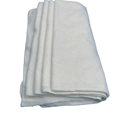 China 100% Industrial Used Industrial Wiping Cotton Cloth Hotel Towel Rags Hot Selling Water And Oil Absorption White Strong White Workshop Wiping Cloths for sale