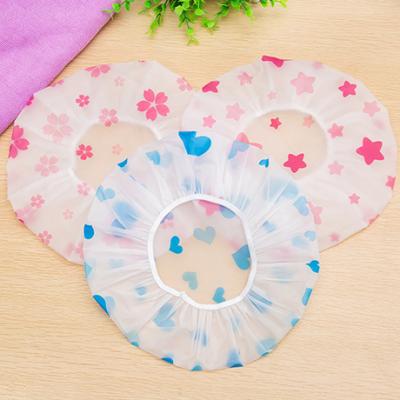 China Popular Promotional Sustainable EVA Semi-transparent Recyclable Raincoat Sustainable Shower Cap for sale