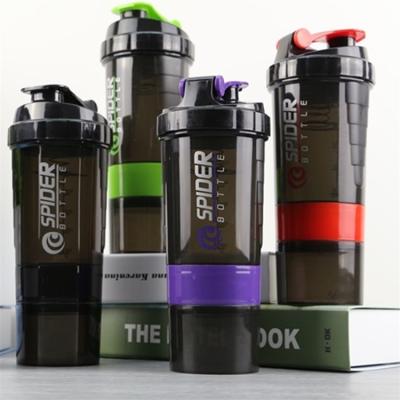 China Hot Sale 500ml Outdoor Sports Viable Gym Protein Shaker Water Bottle Drink Plastic Premium Protein Shake Cup for sale