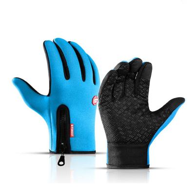 China Polyester Wholesale Price Two-finger Touch Screen Windproof Fashion Ski Mittenss for sale