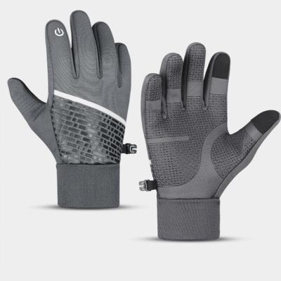 China Wholesale Polyester Material Non-Slip and Oil-Proof Gray Mittens Manufacturer for sale