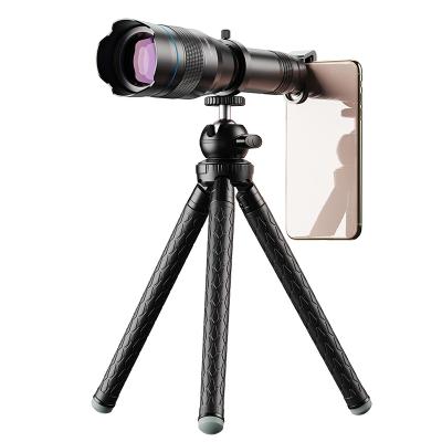 China Compatible with 98% of Cell Phones Full Metal 60x Telephoto Lens for Cell Phone Concert with Top List Tube Telescope Universal External Magnifying Monocular for sale