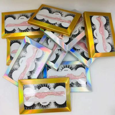 China lashes3d Wholesale Handmade Seller 25mm Eyelashes Lashes Box 3 Pairs for sale