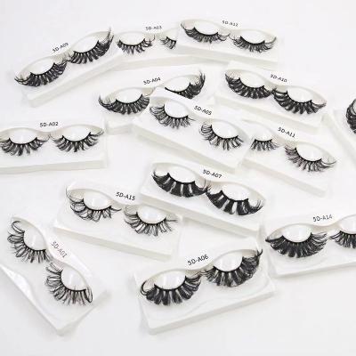 China 25mm faux mink silk lashes wholesale handmade vegan 3d eyelashes for sale