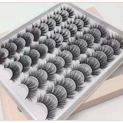 China Wholesale 20 pairs lashes3d handmade seller 25mm eyelashes lashes lashes boxes tray for sale