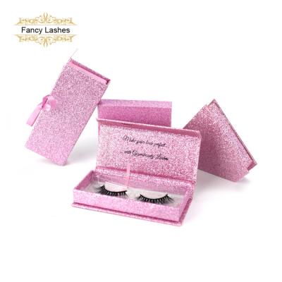 China Handmade create your own brand real 100% mink lashes 3d eyelashes with lashes wrapper pink lashbox packaging for sale