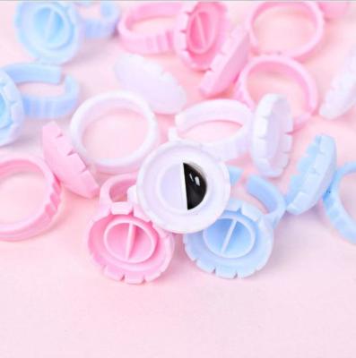 China Synthetic Hair Strand Glue Rings Easy Fan Dark Eyelash Extensions for sale