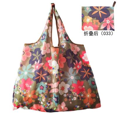 China Fashoion sell polyester 2020 promotional reusable foldable tote bag eco-friendly wholesale shopping bag 210D hotest for sale