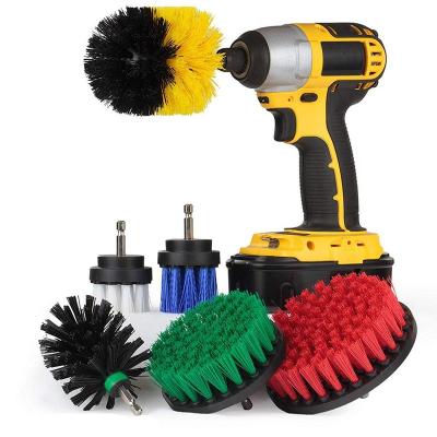 China Cleaning the Hardest Electric Drill Brush Tile Grout Power Scrubber Tub Cleaning Brush Kit for sale