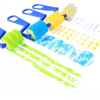 China Pinkfong Color Paint Roller Cleaning Stamp Sweep Play Set Toy Set For Baby Kids for sale