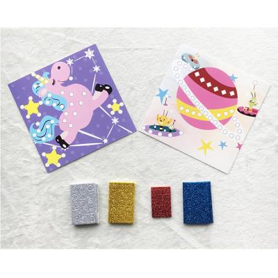 China Eco - Friendly Mosaic Stickers Art 2 Sheets Mosaics Painting For Kids for sale