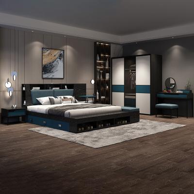 China Hot Sale Adjustable Custom Villa Modern Bedroom Furniture (Size) Sets Italy Luxury Master Bedroom Sets for sale