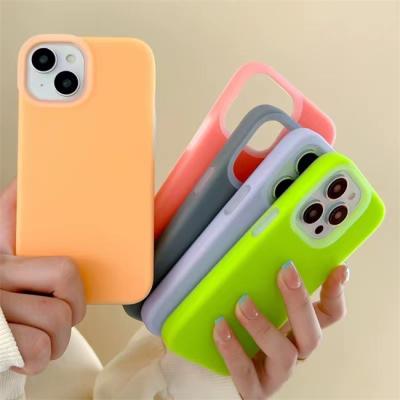 중국 Skin Friendly Jelly Liquid Cell Phone Silicone Case With Soft Microfiber Lining For Iphone 15 Pro 판매용