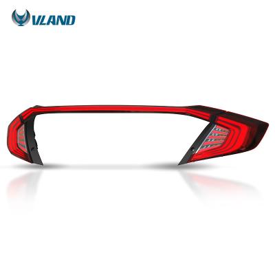 China Shockproof& VLAND Waterproof Full LED Modified 2014-2016 10th Tail Lights Rear Light Tail Lamp For Honda City Stufenheck Civic for sale