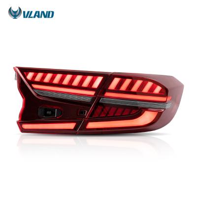 China VLAND Full LED 10th Tail Lights Tail Lamp Sequential Rear Lamp Plug & Play For Honda Accord 2018 2019 Factory Wholesale Sales for sale