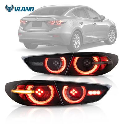 China Tail Light Interpretation VLAND Factory Full LED Taillights Tail Lamp 2019 2020 2021 Rear Lamp Sequential Smoke 3 Sedan For Mazda 3 Axela for sale