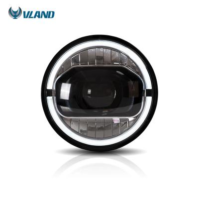 China VLAND Plug and Play Factory Wholesale Full Headlights LED Front Lamp Assembly For Jeep Wrangler 2007-2017 Unlimited JK TJ LJ CJ for sale