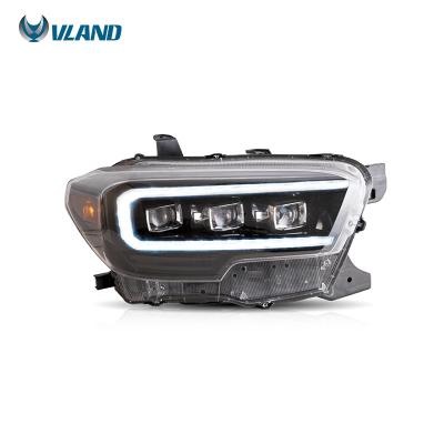 China Interpretation VLAND Headlight Factory Sells Full LED Headlights Front Lamp Assembly 2020 2020 Welcome and Wholesale Breathing Lights For Toyota Tacoma for sale