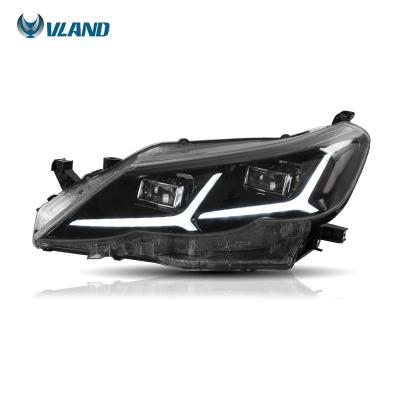 China Waterproof VLAND Full LED Headlights 2009-2013 Front Lamp X Sequential Rotation Mark Lights Factory Wholesale Sales For Toyota Reiz for sale