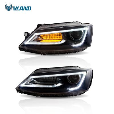 China Automobile Lamp VLAND Factory Wholesale Headlights Front Lamp Assembly 2012 LED Head Light 2013 2014-UP For VOLKSWAGEN VW Jetta IV for sale