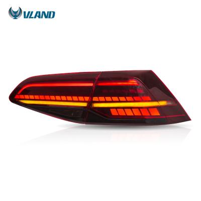 China Autolamp VLAND Modified Full LED Taillights Rear Light Sequential 2013-UP Tail Lights Factory Wholesale Sales For VW MK7 golf 7 mk7 7.5 for sale