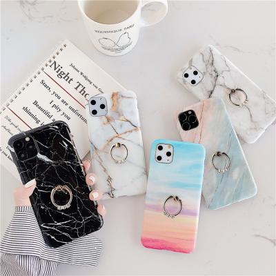 China 2019 New Wholesale Shockproof Metal Ring Back Cover TPU Cell Phone Case For Iphone 11 Protector Cover for sale