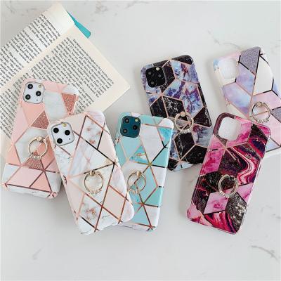 China Fashion Shockproof Luxury Make Up IMD TPU Plated Shockproof Fitted Case For Iphone 11 Phone Cover for sale