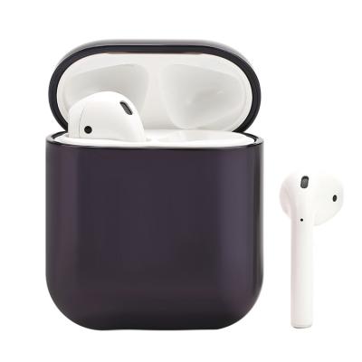 China Fanshion High Quality Simple Color PC Cover Device Electroplating Hard Case for Airpod 1 and 2 Wireless Headphone Protector for sale