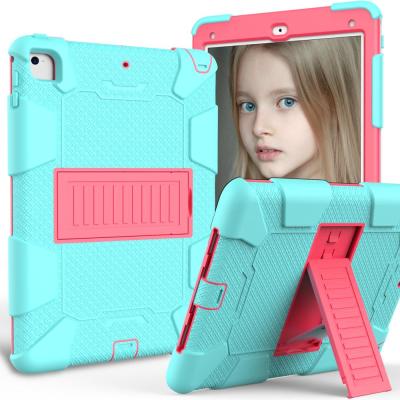 China Double Color New 9.7 Inch Silicone Shockproof PC Tablet Cover Cases For New Ipad 9.7 2017 2018 for sale