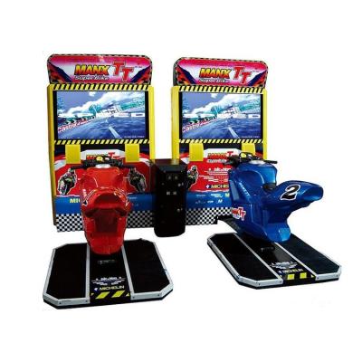 China Indoor 2 Seats Coin Operated Motorcycle Racing Arcade Video Car Racing Game Machine L1950*2360*1680cm for sale