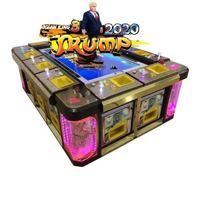 China Metal+Acrylic new product coin operation game king3 Trump2020 fishing game table game for sale