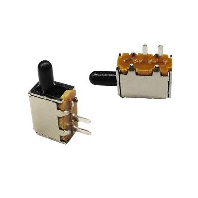 China High Temperature Resistant PCB PS-11D28 (ON) DC Plug-in Main Switch Momentary OFF- Lockless Mini Push Switch for sale