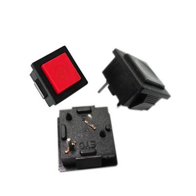 China (ON) 12.6mm*14mm Square DC Lockless Button Panel Momentary Opening OFF- With Multiple Color Functions TS3 Button Switch for sale