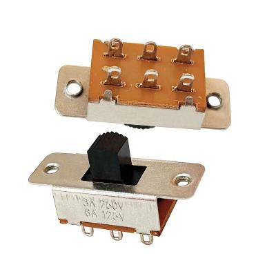 China 1P2T/1P3T//1P4T/1P6T/1P7T/2P2T/2P3T/….Vertical direct-drawn double-wireable AC two-speed high temperature resistant iron case 5P5T sliding voltage and current signal switch for sale