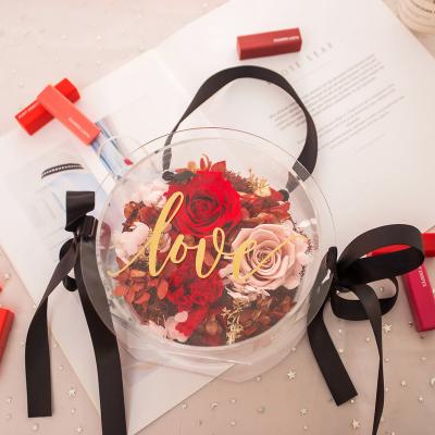 China Holiday decoration & Preserved Gift Hot Sale Mounted Gift Preserved Roses Box For Valentine's Day for sale