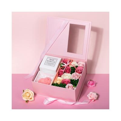 China Fashional Handmade Soap Flower Gift Boxes Artificial Jabon Rose Rosas de Jabon for sale