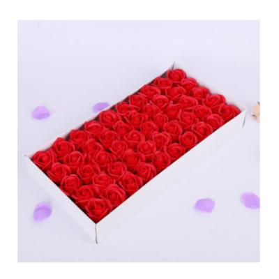 China Wholesale Cheapest Price Eco - Friendly Rose Soap Flowers Artificial Soap Rose 50pcs For Decoration for sale