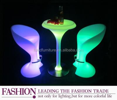 China DINING TABLE to light decorative bar table / led party tables and chairs for sale for sale