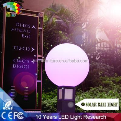 China Hotel Color Changing Led Ball Lamp / Led Solar Garden Ball Waterproof for sale