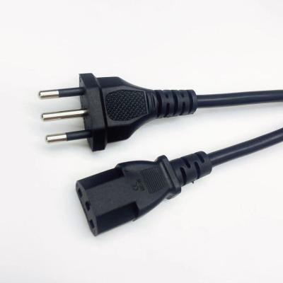 China Home appliance 3 prong to c13 connector power cord 220v 0.75m2 1.5M Italy standard power cord plug for sale