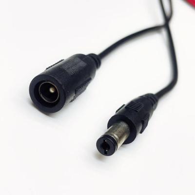 China Aerial Circular Construction Electronics Products Low Voltage Cable 5.5*2.1Mm Male To Female Power Extension CCTV Cable for sale