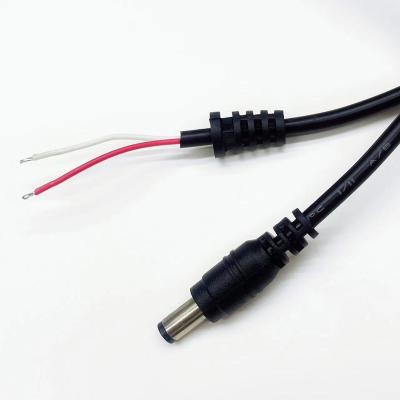 China Dc 5.5*2.1Mm Build To DC Power The Open End Cable Male To Jack Plug Connector Extension Cord Female Jack Audio Power Cable for sale