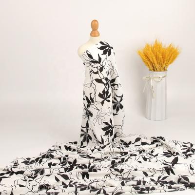 China Keqiao warehouse antistatic price in stock fabric SPH printed fabric woven POLYESTER CHIFFON SPANDEX fabric for women garment for sale