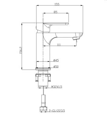 China Modern Single Handle Basin Faucet for sale